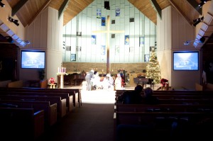 Manger Scene in the Sanctuary