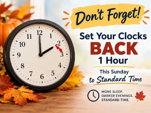 Time Change – Fall Back
